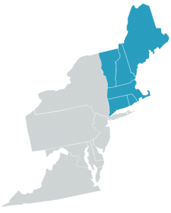 HGA New England territory highlighted