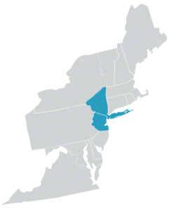 HGA Metro NYC territory highlighted